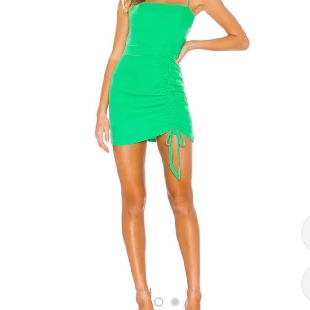 Superdown Ruched Mini Dress XXS